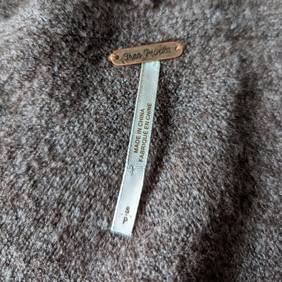 Free PEOPLE knit open cardigan cascading small - Picture 5 of 10